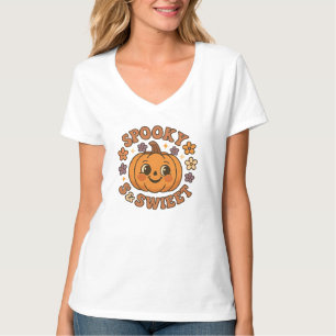 Camiseta Espeluznante Fantasma Cuta - Halloween Pumpkin Lov