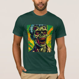 Camiseta Espeluznante fiesta de Halloween de Zombie