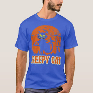 Camiseta Espeluznante gato escalofriante de diseño de Hallo