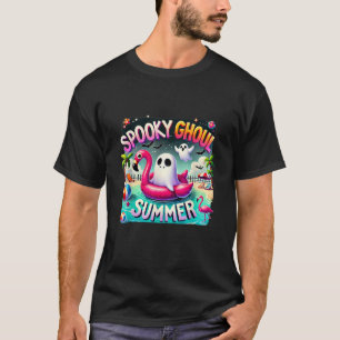 Camiseta Espeluznante Ghoul Summer Cute Flamingo Hello Summ