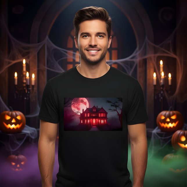 Camiseta Espeluznante Halloween Hauned House Design (Subido por el creador)