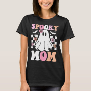 Camiseta Espeluznante Mamá Halloween Ghost Costume Retro Gr