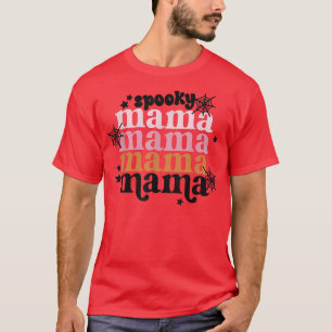 Camiseta Espeluznante Mamá Halloween Mini disfraz de la fam