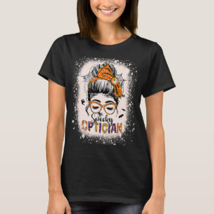 Camiseta Espeluznante Médica oftalmológico Halloween Messy