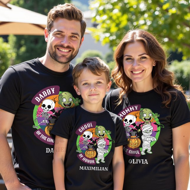Camiseta Espeluznante Monstruo de Halloween Papá del niño d (Subido por el creador)