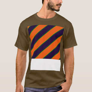 Camiseta Espeluznante Naranja Y Patrón Púrpura