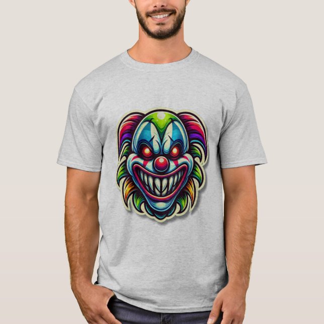 Camiseta Espeluznante Payaso (Anverso)