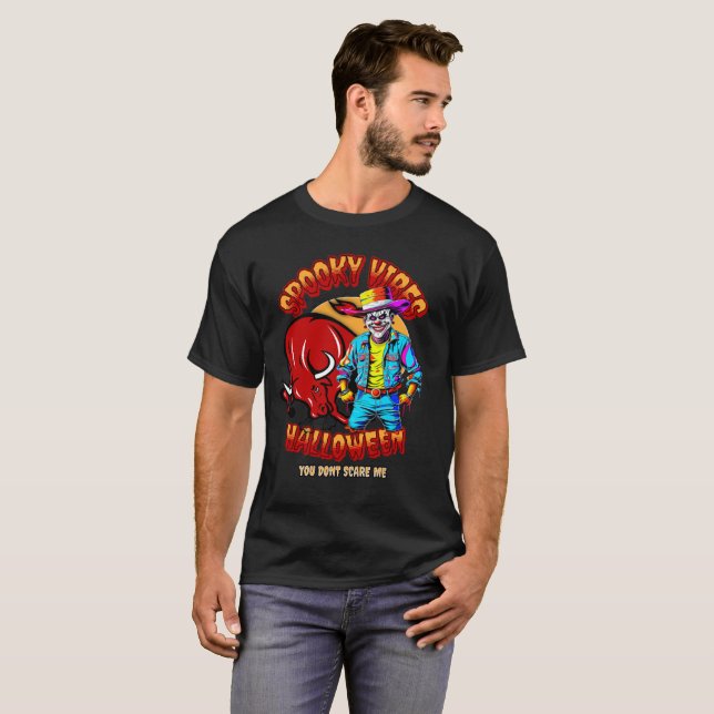 Camiseta Espeluznante Payaso De Rodeo Y Halloween (Anverso completo)