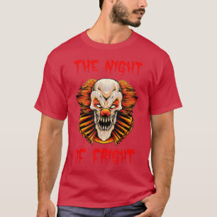 Camiseta Espeluznante Payaso Halloween La Noche De Fright B