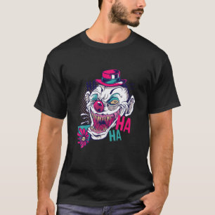 Camiseta Espeluznante Payaso Malvado Ríe el disfraz de Hall