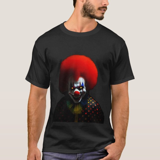 Camiseta Espeluznante payaso Phobia Scary Gag Personalizado (Anverso)