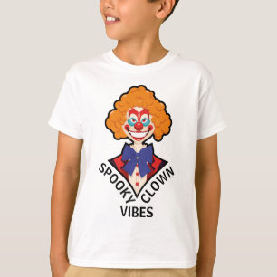 Camiseta Espeluznante payaso Vibes Scary Retro Circus Hallo