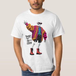 Camiseta Espeluznante Pero Hazlo Moda Divertido Halloween