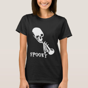 Camiseta Espeluznante Scary Skeleton Trumpet Meme T-Shirt W