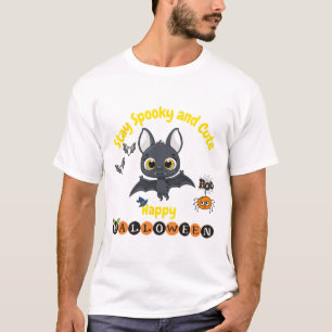 Camiseta Espeluznante Y Cuidadosa Bat De Halloween