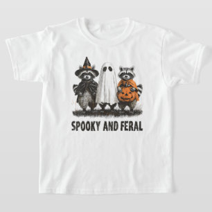 Camiseta Espeluznante Y Feral Halloween Tía Fantasma