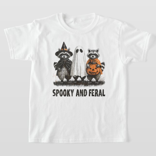 Camiseta Espeluznante Y Feral Halloween Tía Fantasma (Distribución)