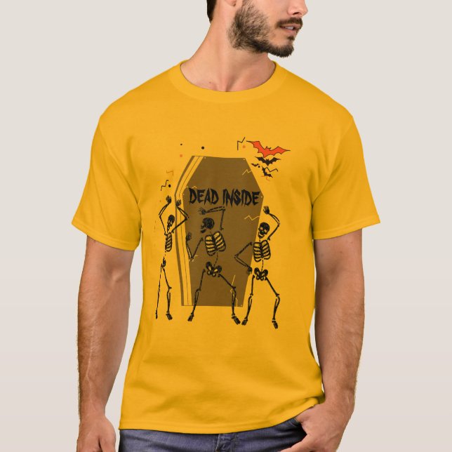 Camiseta Espeluznantes esqueletos de los murciélagos dentro (Anverso)