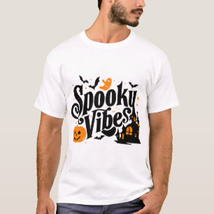 Camiseta Espeluznantes vibraciones, burla fantasma, arte ca