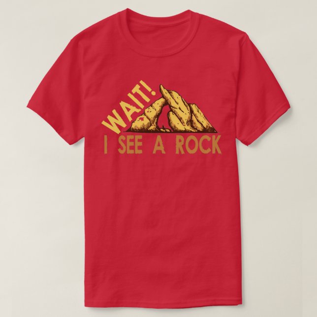 Camiseta espera a ver un regalo geofísico de rock para d (Diseño del anverso)