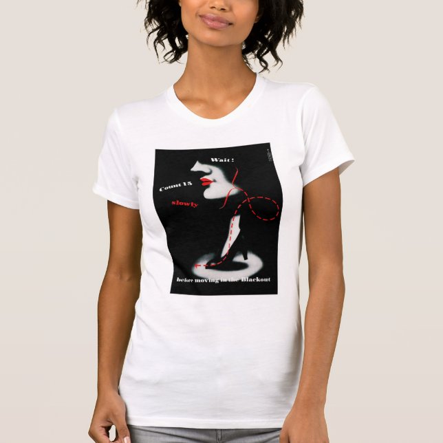 Camiseta Espera ~ antes de moverte en el apagón (Anverso)