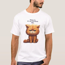 Camiseta Espera, déjame pensar sobre este gato.