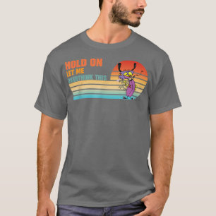 Camiseta Espera, Déjame Sobrepensar Este Gracioso Retro Vin