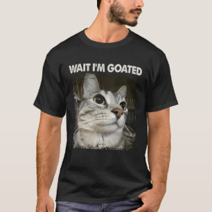 Camiseta Espera, estoy consagrado Meme del Gato Tonto Humor