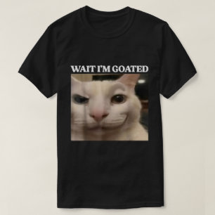 Camiseta Espera, estoy en el diseño de memes de gato