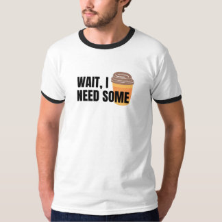 Camiseta Espera, Necesito Café – Diseño Divertido de Frase