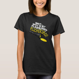 Camiseta Espera, ¿Por Qué Mi Linterna Parpadea Phasmophobia