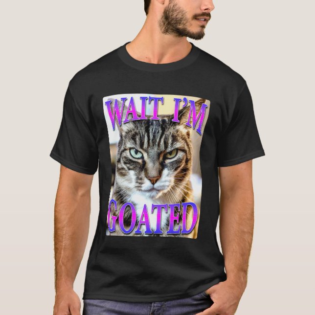 Camiseta Espera, soy gato con cuernos (Anverso)