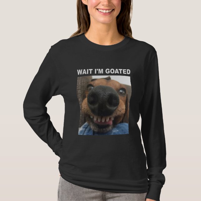 Camiseta Espera, soy Goated Dog Hummer Meme (Anverso)
