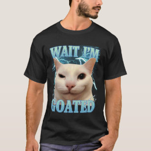 Camiseta Espera, soy un gato con cuernos, gato tonto divert