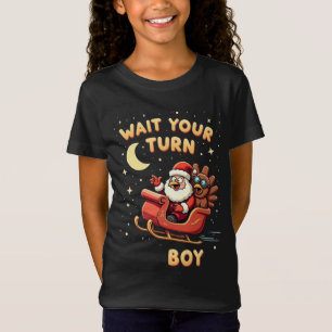 Camiseta 🎅🦃¡Espera tu turno, niño gordo! Pavo divertido v