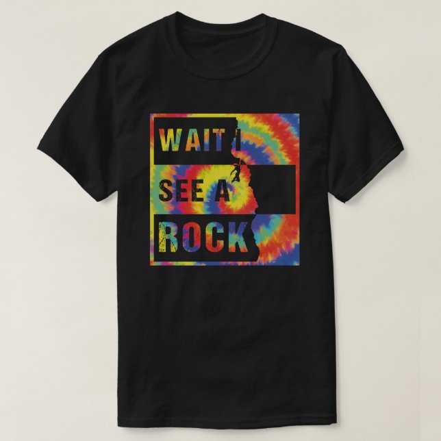 Camiseta Espera, veo a un geólogo de rock geológico (Diseño del anverso)
