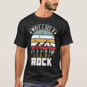 Camiseta Espera, veo amor del coleccionista rock geólogo Ro