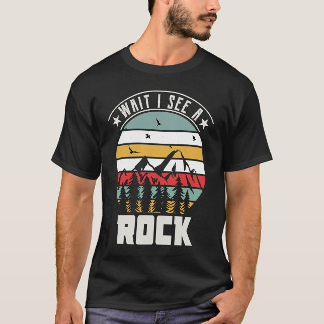 Camiseta Espera, veo amor del coleccionista rock geólogo Ro (Anverso)