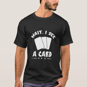 Camiseta Espera Veo Tradin de juego de tarjetas de intercam