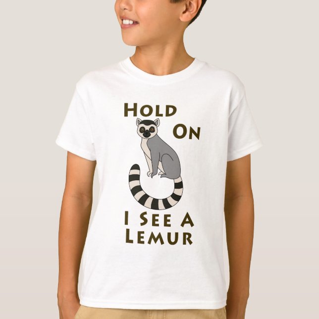 Camiseta Espera... Veo un Lemur (Anverso)
