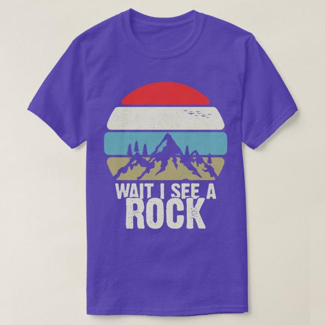 Camiseta ESPERA Veo Un Regalo De Rock Funny Mineral Geology (Diseño del anverso)