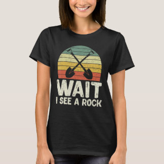Camiseta Espera Veo Un Vintage De Ciencia Geóloga Retro Roc