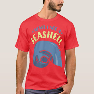 Camiseta Espera Veo Una Colección De Aguas Marinas Playa T-