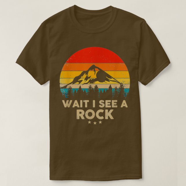 Camiseta Espera Veo Una Idea De Regalo Geólogo Gracioso De  (Diseño del anverso)