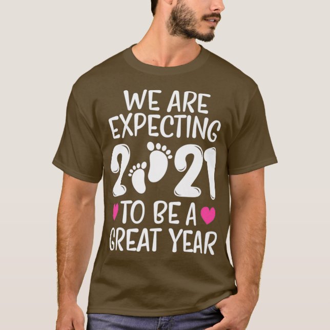 Camiseta Esperamos Que 2021 Sea Un Gran Año Para Mamá Papá (Anverso)