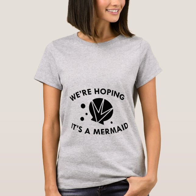 Camiseta Esperamos que sea una sirena (Anverso)