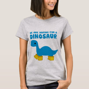 Camiseta Esperamos un dinosaurio: Brontosauro