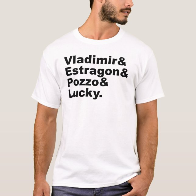 Camiseta Esperando a Godot - Vladimir Estragon Pozzo Lucky (Anverso)