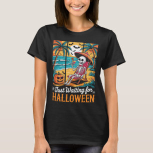 Camiseta Esperando A Halloween Camisas Fantasmas Hombres