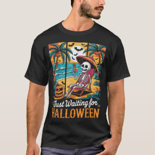 Camiseta Esperando A Halloween Hombres Fantasmas Fantasma M